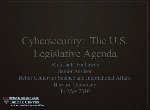 US Cybersecurity Legislative agenda